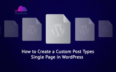 Create a Custom Post Types Single Page in WordPress