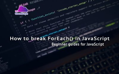 How to break ForEach in JavaScript